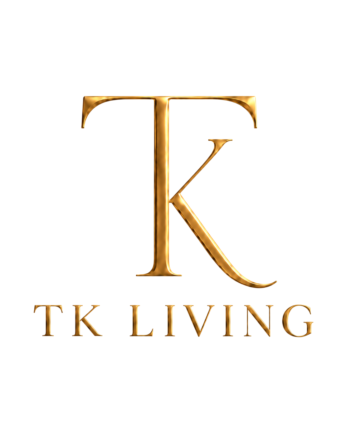 Logo de luxe doré TK Living-Photoroom